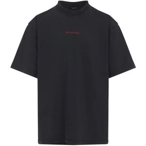 Balenciaga, Heren, Tops, Zwart, Maat: S