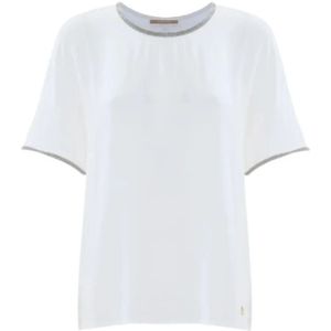 Kocca, Dames, Blouses & Shirts, Wit, Maat: L Viscose,