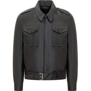 Tom Ford, Heren, Jassen, Zwart, Maat: XL Wol,