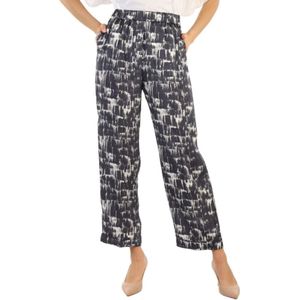 Peserico, Dames, Broeken, Blauw, Maat: M Viscose,