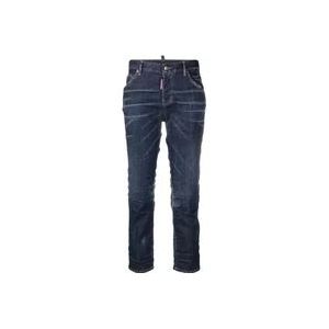 Dsquared2 Comfortabele cropped jeans , Blue , Dames , Maat: XS
