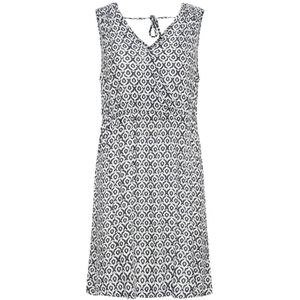 ICHI Jurk 'Marrakech'  donkerblauw / wit