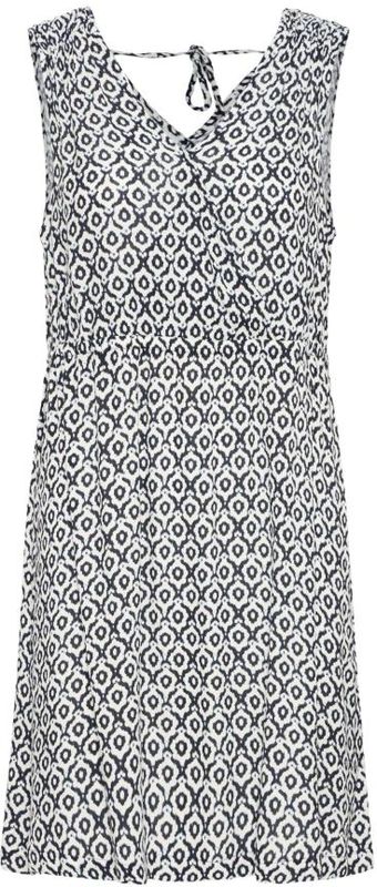 ICHI Jurk 'Marrakech'  donkerblauw / wit