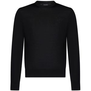 Dsquared 2 - Logo Sweater - Zwart - Wol