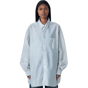 Maison Margiela, Dames, Blouses & Shirts, Grijs, Maat: 2XS