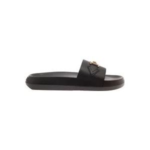Versace Zwarte sandalen , Black , Heren , Maat: 40 EU