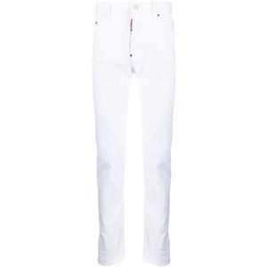 Dsquared2, Heren, Broeken, Wit, Maat: S