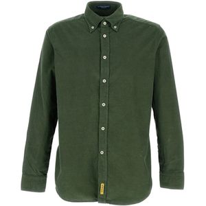 B.D Baggies, Heren, Overhemden, Groen, Maat: S Katoen,
