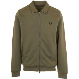 Fred Perry, Heren, Sweatshirts & Hoodies, Groen, Maat: S
