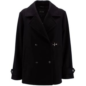 Fay, Dames, Mantels, Zwart, Maat: S