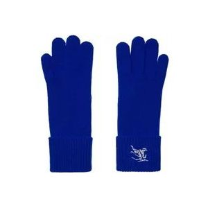Burberry Cashmere Knight Handschoenen , Blue , Heren , Maat: M/L