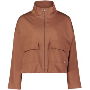 Betty & Co - Casual Jas - Bruin - Met Opgestikte Zakken