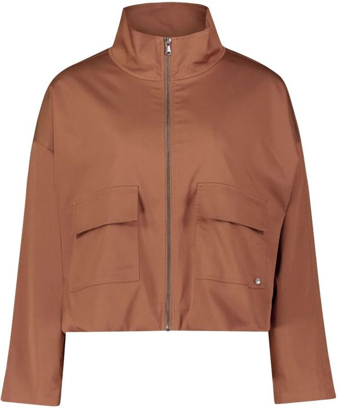 Betty & Co - Casual Jas - Bruin - Met Opgestikte Zakken