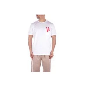 Woolrich T-Hemden , White , Heren , Maat: S