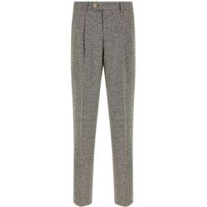 Brunello Cucinelli, Heren, Broeken, Grijs, Maat: XL Wol,