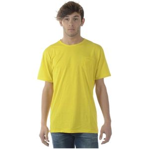 Daniele Alessandrini, Heren, Tops, Geel, Maat: S Katoen,