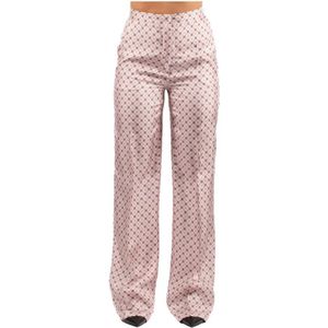 Max Mara Studio, Dames, Broeken, Roze, Maat: XS