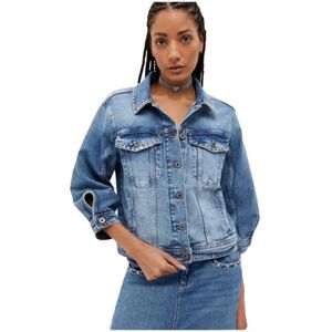 Liu Jo, Dames, Jassen, Blauw, Maat: L Denim,