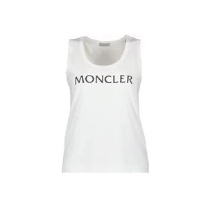 Moncler Logo Tanktop , White , Dames , Maat: S