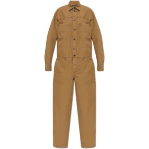 Dsquared2, Dames, Jumpsuits & Playsuits, Bruin, Maat: 2XS Katoen,