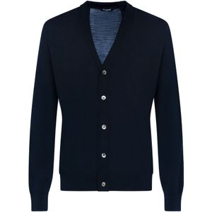 Franzese Collection, Heren, Truien, Blauw, Maat: L Wol,