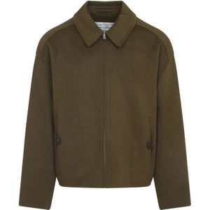 Acne Studios, Heren, Jassen, Groen, Maat: L Wol,