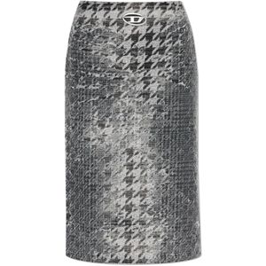 Diesel, Dames, Rokken, Grijs, Maat: W24 Katoen,