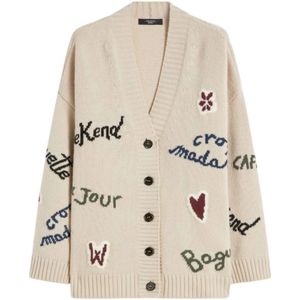 Max Mara, Dames, Truien, Beige, Maat: S