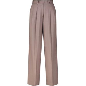 Windsor, Dames, Broeken, Bruin, Maat: 2XS Wol,