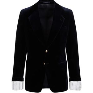 Gucci, Heren, Jassen, Zwart, Maat: M Katoen,