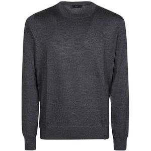 Fay, Heren, Truien, Grijs, Maat: XL Wol,