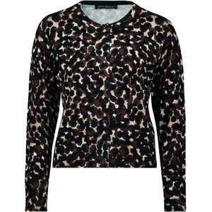 Betty Barclay - Cardigan - Bruin - Casual Dot Patroon
