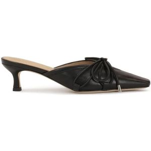 Kazar Studio - Muiltjes - Zwart - Hoogwaardig Natuurlijk Leer