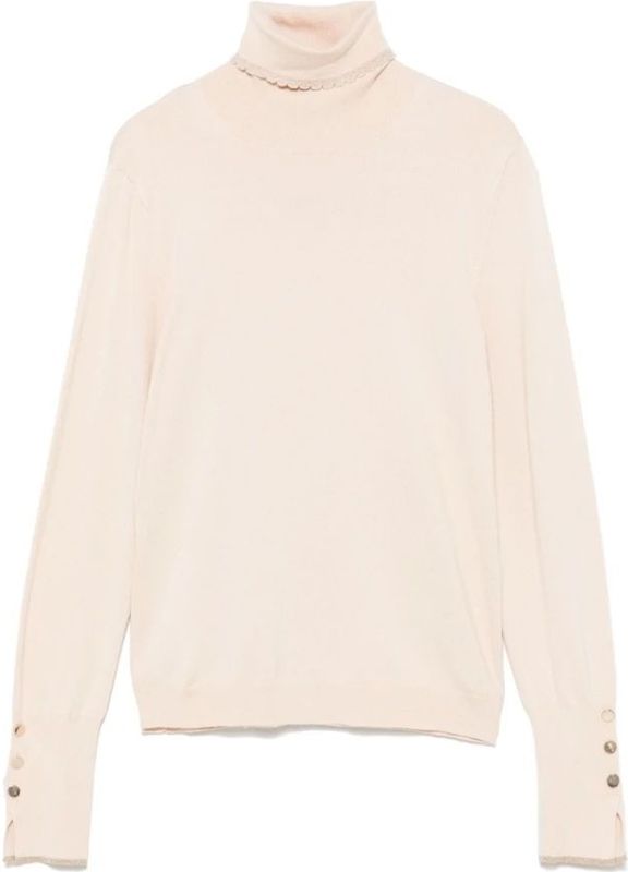 Liu Jo - Fijngebreide Coltrui - Beige - Dames