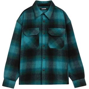 Barrow, Heren, Overhemden, Groen, Maat: L Flanel,