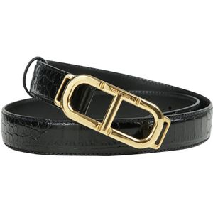 Tom Ford, Dames, Accessoires, Zwart, Maat: 85 CM Leer,