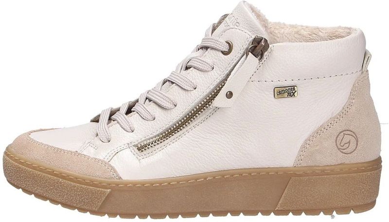 Remonte - Flotter Schnürboot - Leren Schoen - Beige - Vetersluiting