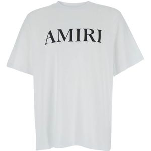Amiri, Heren, Tops, Wit, Maat: S Katoen,