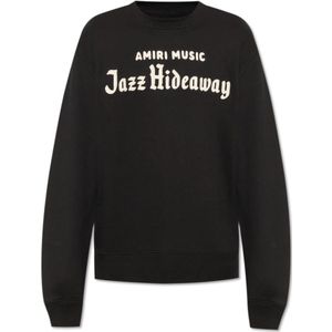 Amiri, Heren, Sweatshirts & Hoodies, Zwart, Maat: S Katoen,
