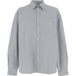 Erl, Heren, Overhemden, Blauw, Maat: S Katoen,