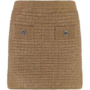 Pinko, Dames, Rokken, Beige, Maat: S Katoen,