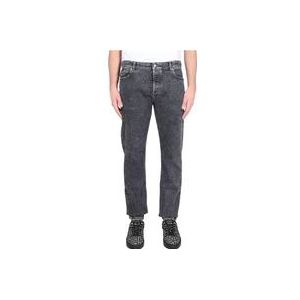 Balmain Slim Fit Jeans , Black , Heren , Maat: W31