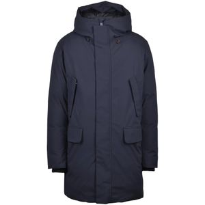 Save The Duck, Heren, Mantels, Blauw, Maat: XL Poliester,