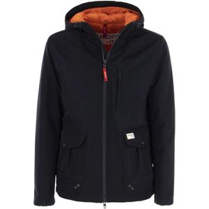 Fay, Heren, Sweatshirts & Hoodies, Blauw, Maat: S Nylon,