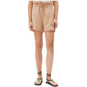 Armedangels, Dames, Korte broeken, Beige, Maat: XL Linnen,