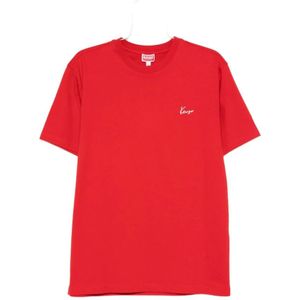 Kenzo, Heren, Tops, Rood, Maat: M Katoen,