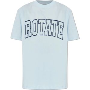 Rotate Birger Christensen, Dames, Tops, Blauw, Maat: M Katoen,