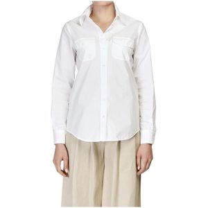 Kiltie, Dames, Blouses & Shirts, Wit, Maat: L Katoen,
