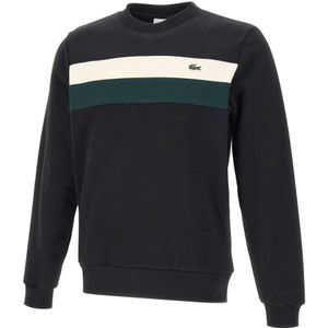 Lacoste, Heren, Sweatshirts & Hoodies, Zwart, Maat: 2XL Fleece,