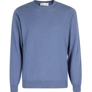 Filippo De Laurentiis, Heren, Truien, Blauw, Maat: 2XL Wol,